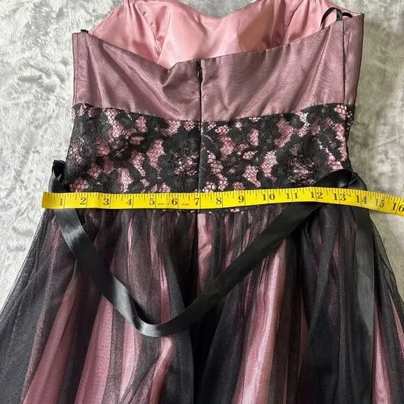 Betsy & Adam Dress Size 4 Purple Black Mesh Fairy Halter‎ Y2K Whimsigoth Event - Picture 13 of 16